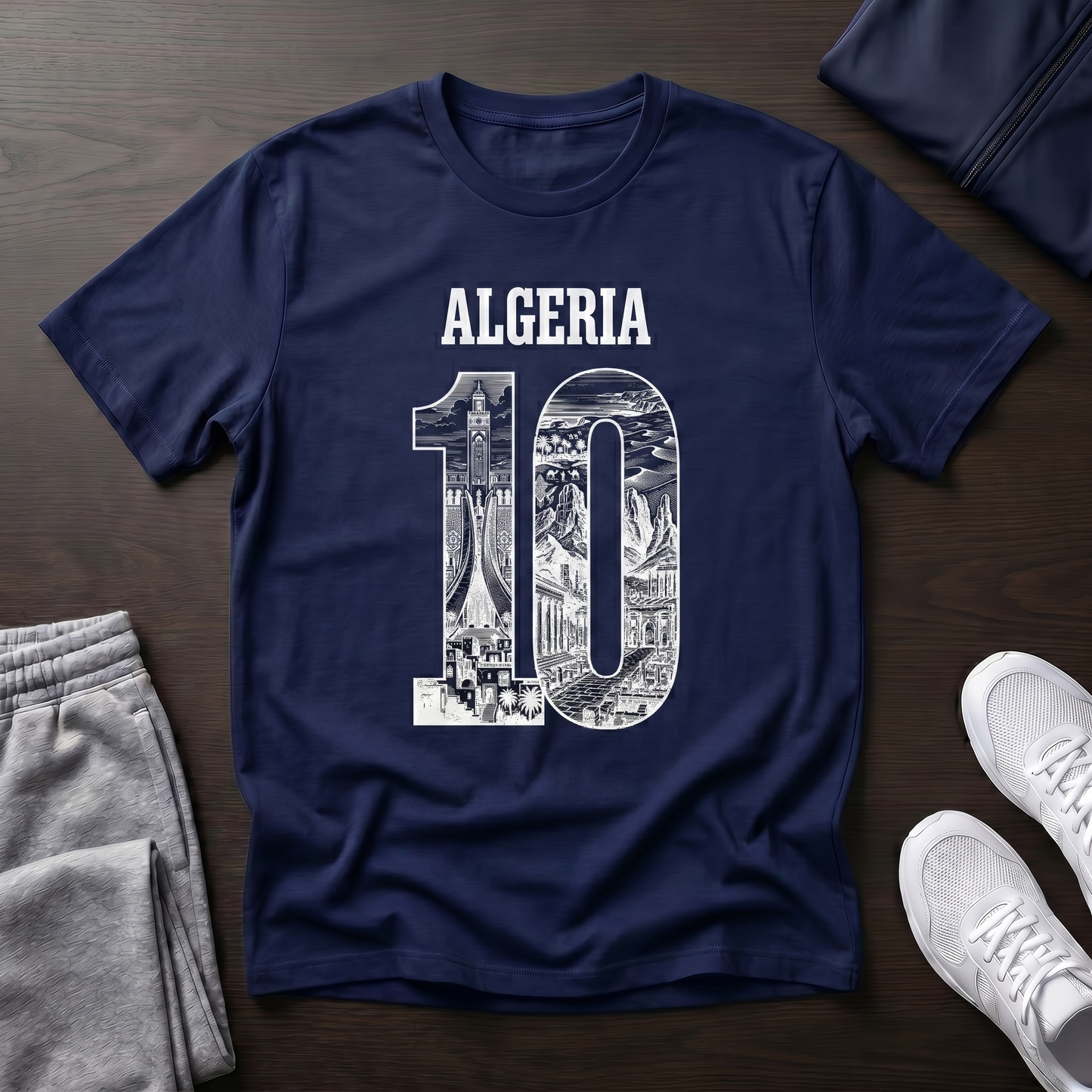 №59 - Algeria №10 Tshirt 100% coton