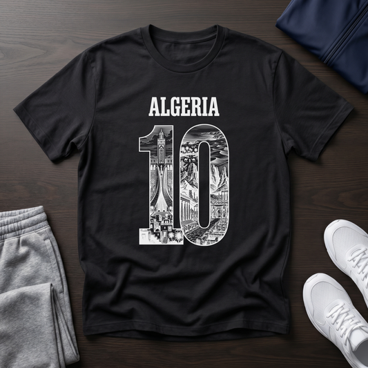 №59 - Algeria №10 Tshirt 100% coton